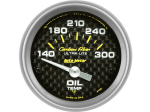 Carbon Fiber 2-1/16" Short Sweep Electric Gauges Oil Temperature 140°F - 300°F