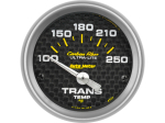 Carbon Fiber 2-1/16" Short Sweep Electric Gauges Transmission Temperature 100°F - 250°F