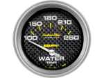 Carbon Fiber 2-5/8" Short Sweep Electric Gauges Water Temperature 100°F - 250°F