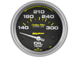 Carbon Fiber 2-5/8" Short Sweep Electric Gauges Oil Temperature 140°F - 300°F