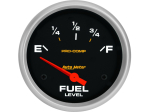 Pro-Comp 2-5/8" Short Sweep Electric Gauges Fuel Level (240 ? Empty/33 ? Full)