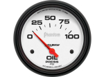 Phantom 2-5/8" Short Sweep Electric Gauges Oil Pressure 0-100 PSI