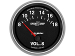 Sport-Comp II 2-5/8" Short Sweep Electric Gauges Voltmeter 8-18 Volts