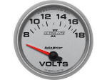 Ultra-Lite II 2-5/8" Short Sweep Electric Gauges Voltmeter 8-18 Volts