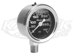 Marshall KAR00400 Liquid Filled Mechanical Pressure Gauge 0-400 PSI 1/8" NPT Pipe Thrd Male Fitting