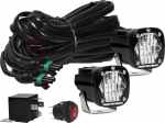Baja Designs 38-7805 White S1 LED Wide Cornering Auxiliary Pod Lights Set With Wiring Harness