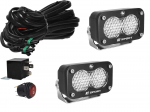 Baja Designs 54-7806 White S2 Sport LED Work Scene Auxiliary Lights Set With Wiring Harness
