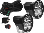 Baja Designs 59-7803 White Squadron-R Pro LED Driving/Spot Combo Pod Lights Set With Wiring Harness