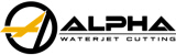 alpha waterjet cutting company logo