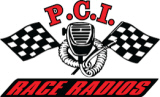 pci race radios company logo