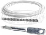 EMPI 00-4860-0 Universal Heavy Duty 2.5mm Thick Throttle Cable 9 Feet Long With Clear Tubing