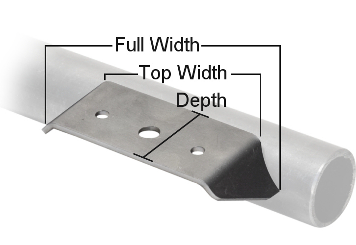 trick broke steel mounting tab for pipe tube tubing for Hella Rallye 4000 HID lights dimensions
