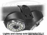 KC HiLites 6337 Dual Cyclone V2 Dome Light Mount With Push Button Lights / Clamp Are Sold Separately