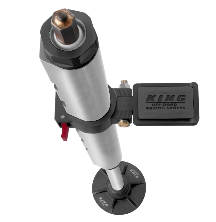 King Shocks SJ-2002 black anodized 2 inch diameter screw jacks top view