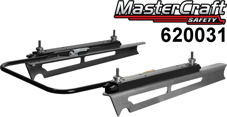 MasterCraft Safety 00620031 towel bar style adjustable seat slider mounts brackets tracks on Kartek Off-road weld on brackets