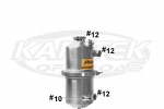 Peterson Fluid Systems 08-0003 Standard 1-1/2 Gallon 6" x 15-1/2" Dry Sump Oil Tank With Sngl Inlet