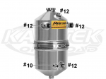 Peterson Fluid Systems 08-0012 Standard 4 Gallon 9" x 19" Dry Sump Oil Tank With Dual Inlets