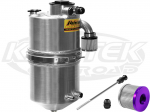 Peterson Fluid Systems 08-9018 Dirt Late Model 5 Gallon 9" x 21-3/4" Dry Sump Oil Tank With Filter