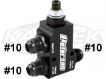 Peterson Fluid Systems 09-0160 Oil Pressure Relief Valve With #10 Pressure Fittings And #10 Relief