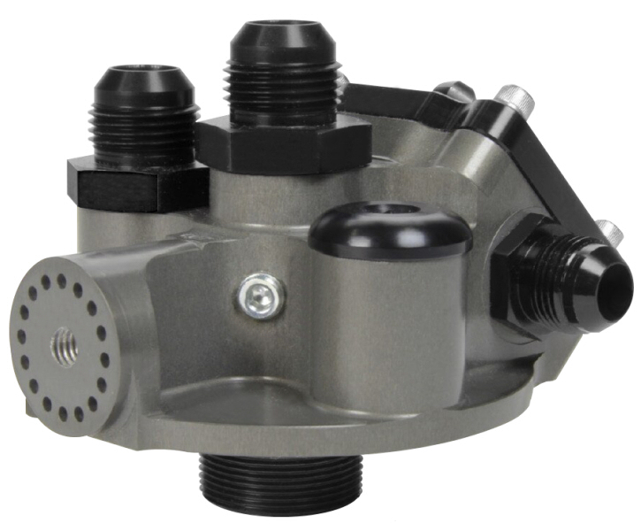 Peterson Fluid Systems 09-1584 two-bolt mounting brackets for their oil primer pumps and filter mounts