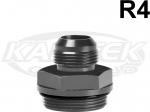 Peterson Fluid Systems 14-0006 R4 1-1/8" x 18 Thread ORB O-Ring Boss To AN #6 Male Adapter Fitting