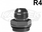 Peterson Fluid Systems 14-0008 R4 1-1/8" x 18 Thread ORB O-Ring Boss To AN #8 Male Adapter Fitting