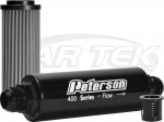 Peterson Fluid Systems 09-0450 Bypass 400 Series 60 Micron Fuel/Oil Filter #8 Inlet And Outlet