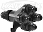 Peterson Fluid Systems 10-1060 Five-Way Wye Manifold #6 AN Inlet #4 x #4 x #4 x #4 AN Outlets