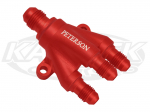 Peterson Fluid Systems 10-0046 Four-Way Wye Manifold #6 AN Inlet #4 AN x #4 AN x #4 AN Outlets