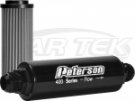 Peterson Fluid Systems 09-0456 Non Bypass 400 Series 60 Micron Fuel/Oil Filter #8 Inlet And Outlet