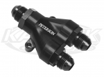 Peterson Fluid Systems 10-1031 Three-Way Wye Manifold #8 AN Inlet #6 AN x #6 AN Outlets