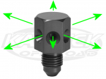 Fragola 486006-BL 6-Way Discharge Nozzle For Safecraft's Fire Suppression Systems To AN #4 Lines