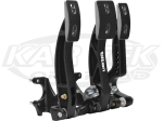 Tilton Racing 72-603 Floor Mount Dual Brake Master Cylinder, Clutch, And Throttle Pedal Assembly